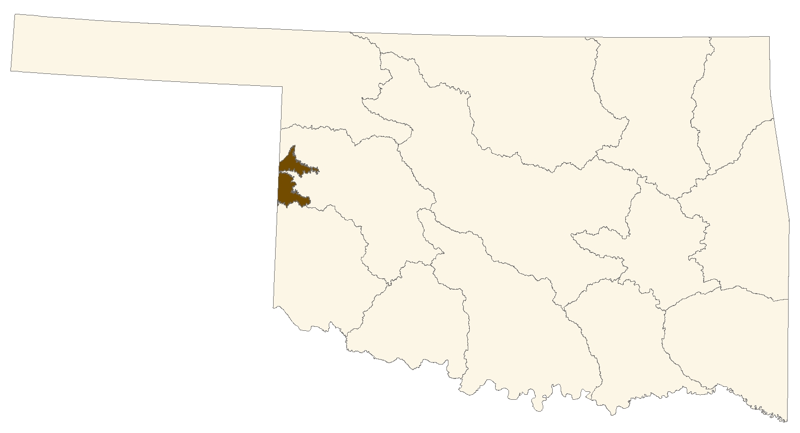 Ogallala-Roger Mills Aquifer Map